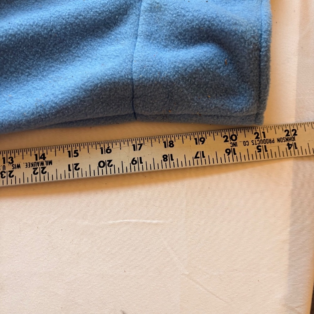 LL Bean Women's Winter Fleece Belted Wrap Robe Long Housecoat Blue 3XL - Picture 8 of 9